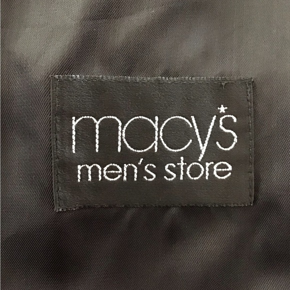 Alfani Macys Men’s Store Black Wool Cashmere Long Coat - Picture 7 of 9